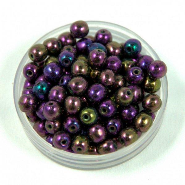 Préselt golyó gyöngy - Metallic Purple Iris - 2.5mm