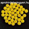 Cseh prselt goly gyngy - Alabaster Vivid Yellow - 4mm