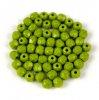 Cseh csiszolt goly gyngy - Opaque Green Pea - 3mm