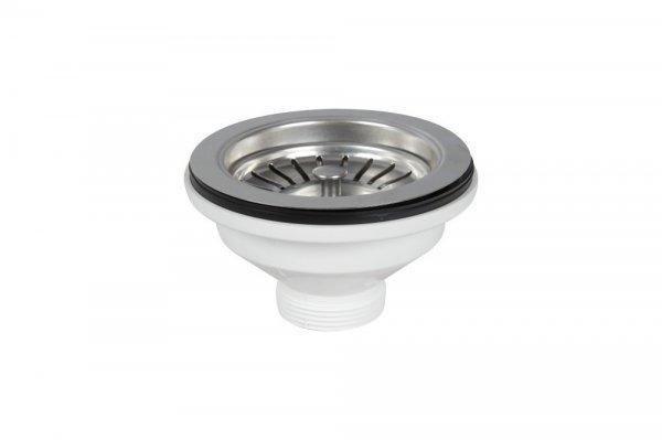FixTrend mosogató leeresztőszelep, fémdugóval (szűrő), 6/4"x114mm