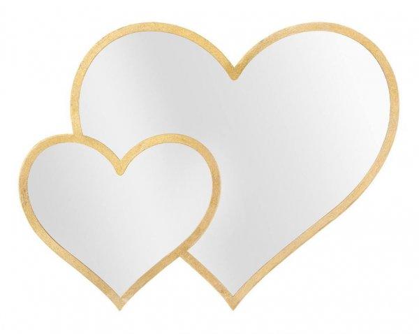 Szív alakú tükör, arany - COEURS - Butopêa