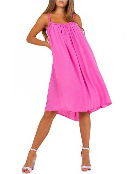 Rózsaszín női bő nyári ruha