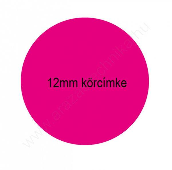 12mm körcímke jelölőpont (1.400db/tekercs) PINK