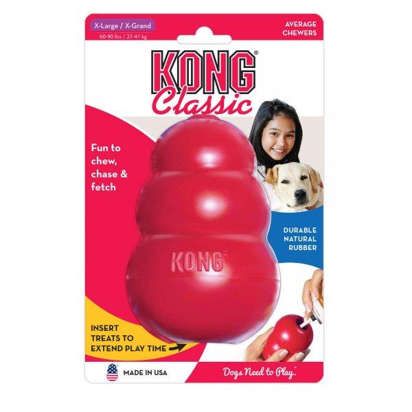 KONG Classic  játék  jutalomfalattal tölthető XL 12,7 cm kutyajáték