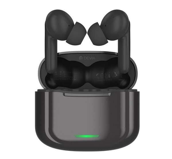 DEVIA STAR E1 bluetooth fülhallgató SZTEREO v5.1, TWS, mikrofon, aktív
zajszűrő + töltőtok, fekete