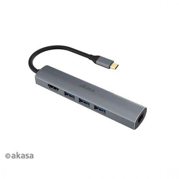 Akasa USB Type-C 5in1 dock -  AK-CBCA22-18BK