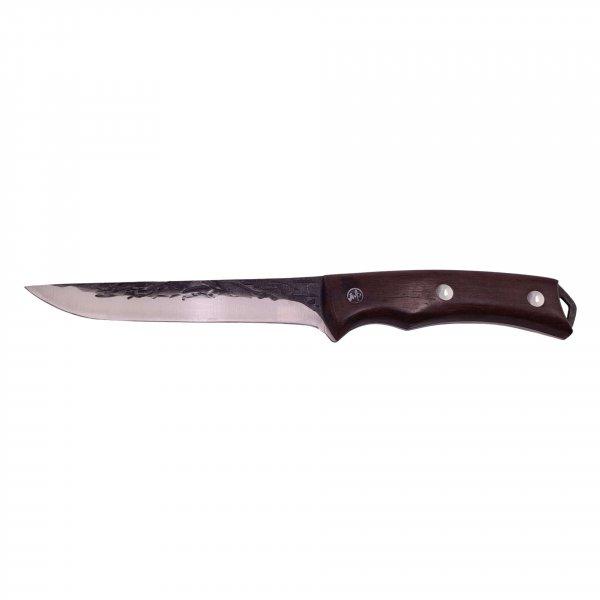 IdeallStore® japán kés, kézzel készített, Hunter Swish, 27,5 cm, barna,
bőr hüvely