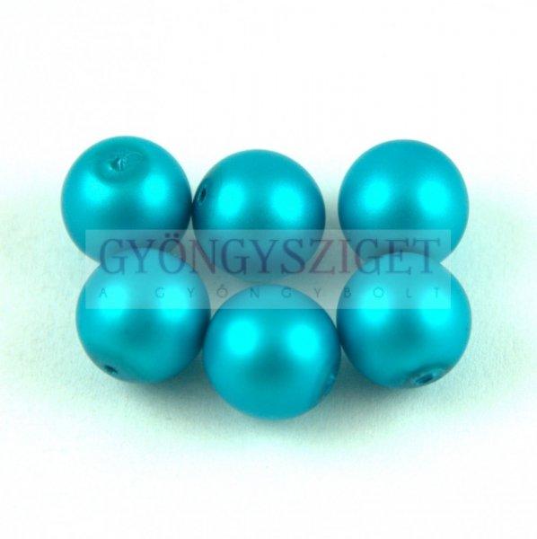 Cseh préselt golyó - Matte Pearl Capri - 10mm