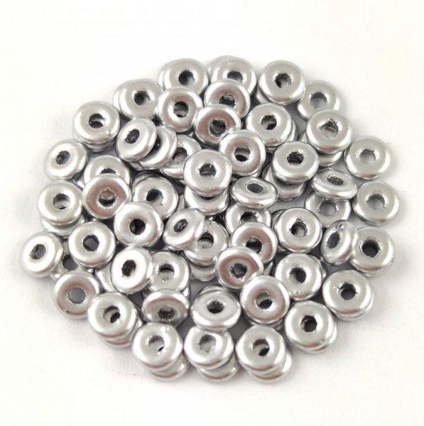Cseh préselt gyöngy - Fish ring - Aluminium - 1x4mm