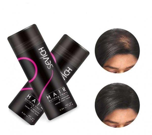 Csomag x 2 Hajépítő szálak, Ritka hajszálak, hajhiány miatt, Sevich,
fekete, 25 g
