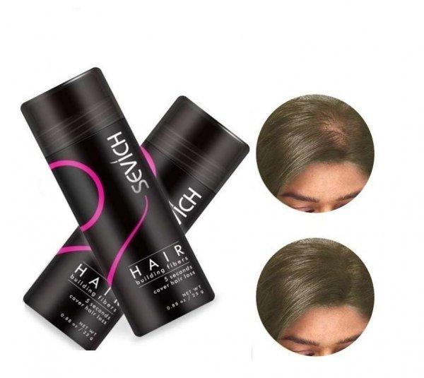 Csomag x 2 Hajépítő szálak, Ritka hajszálak, hajhiány miatt, Sevich,
világos gesztenye, 25 g