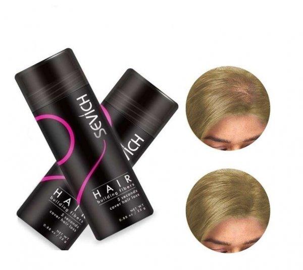 Csomag x 2 Hajépítő szálak, Ritka hajszálak, hajhiány miatt, Sevich,
közepesen szőke, 25 g