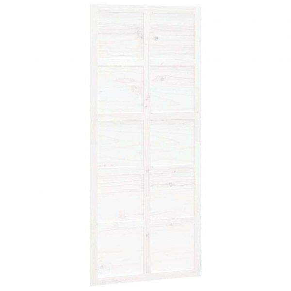 Fehér tömör fenyőfa istálló stílusú ajtó 90x1,8x214 cm