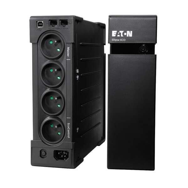 Eaton EL1200USBDIN UPS Ellipse ECO (4+4 Schuko) 1200VA (750 W) OFFLINE
szünetmentes Tápegység, rack(2U)/torony - USB 