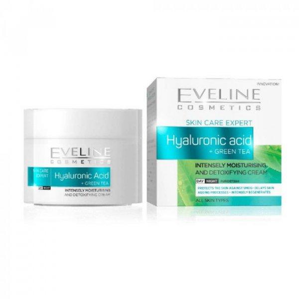 Eveline nature line hyaluronsav+zöld tea intenzív hidratáló
nappali/éjszakai arckrém 50 ml