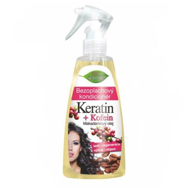 Bione cosmetics keratin+koffein+makadámiamagolaj öblítés nélküli
kondícionáló spray 260 ml