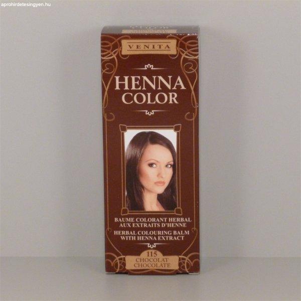 Henna Color szinező hajbalzsam nr 115 csokoládé barna 75 ml