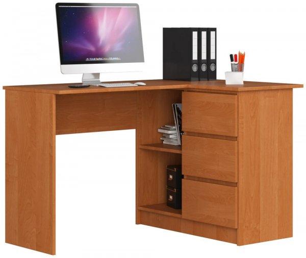 Sarok íróasztal - Akord Furniture - 124 cm - égerfa