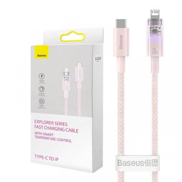 Baseus USB-C és Lightning Explorer sorozatú gyorstöltő kábel 1 m, 20 W
(rózsaszín)