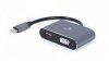 Gembird A-USB3C-HDMIVGA-01 USB Type-C to HDMI + VGA Display 