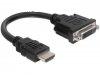 DeLock HDMI male > DVI-I (Dual Link) (24+1) female 20cm A