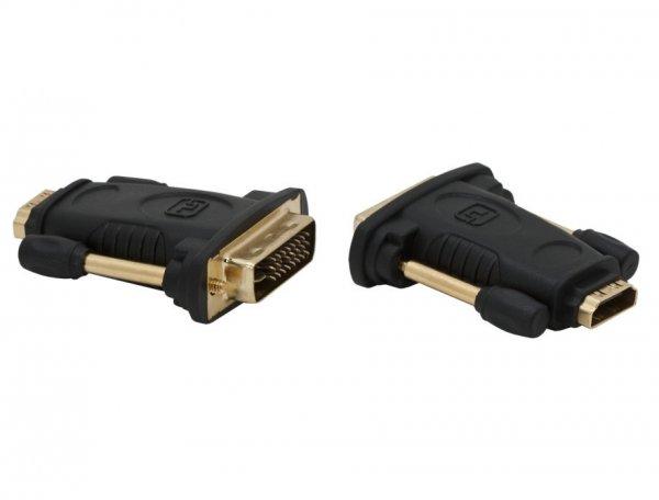 Delight DVI-I (Dual Link) (24+1) - HDMI Adapter Black