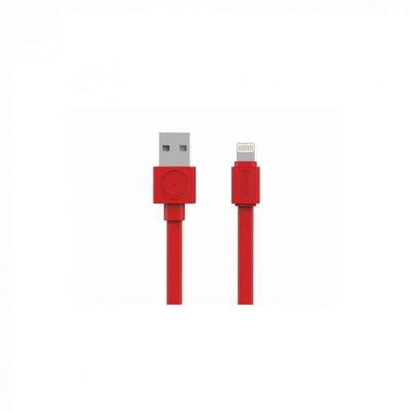 Allocacoc USB cable Lightning MFI Red