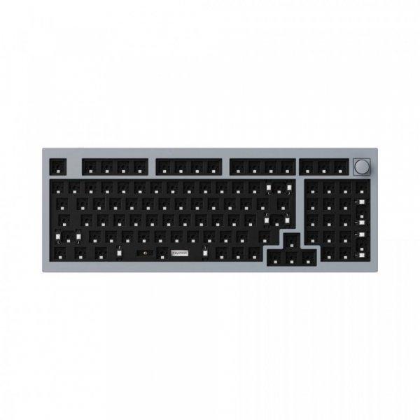 Keychron Q5 QMK Custom Mechanical Keyboard Barebone ISO Knob Silver Grey UK