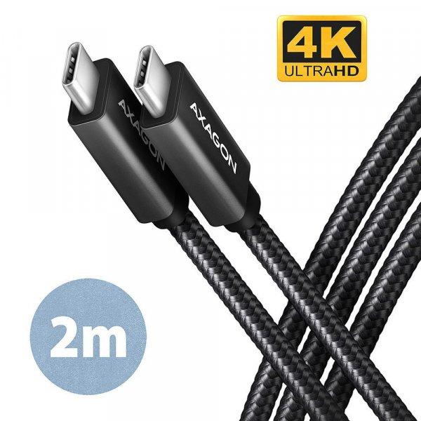 AXAGON BUCM32-CM20AB Speed+ USB-C > USB-C 3.2 Gen 2 Cable 2m Black