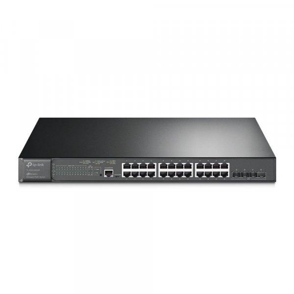 TP-Link TL-SG3428XMP JetStream 24-Port Gigabit and 4-Port 10GE SFP+ L2+ Managed
Switch with 24-Port PoE+