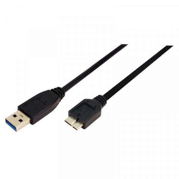 Logilink CU0027 USB3.0 Connection A->B microUSB cable 2m Black