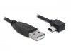 DeLock Cable USB 2.0-A male > USB mini-B 5pin male angled