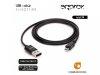 Approx APPC38 microUSB - USB kbel 1m Black