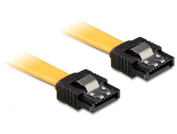 DeLock Cable SATA 6 Gb/s male straight > SATA male straight 20 cm Yellow
Metal