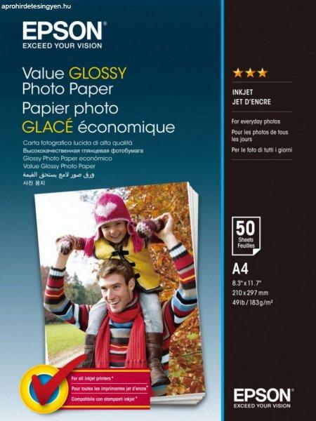 Epson Value 183g A4 20db Fényes Fotópapír