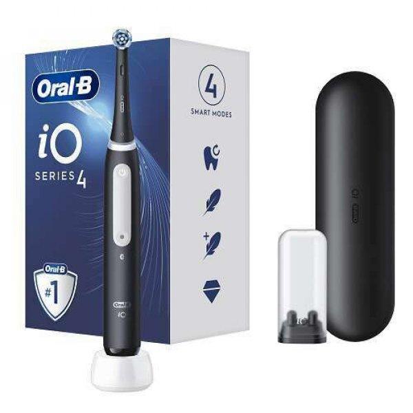 Oral-B iO4 Elektromos fogkefe, Fekete-Csomagolássérült