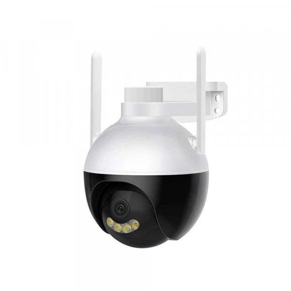 Forgatható WiFi megfigyelő kamera, IP66 védettséggel, Fekete