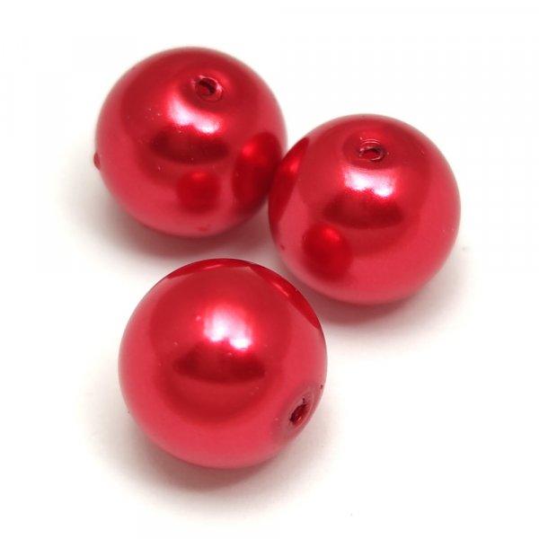 Tekla golyó gyöngy - Crimson - 12mm