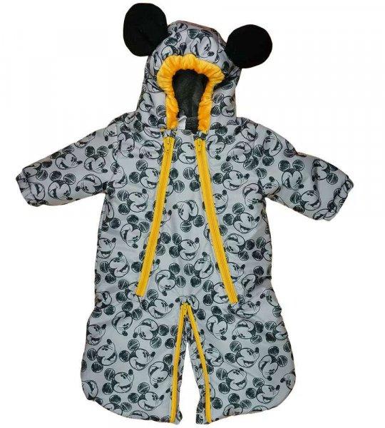 Disney Mickey kapucnis vízlepergetős bélelt baba bundazsák 68-74