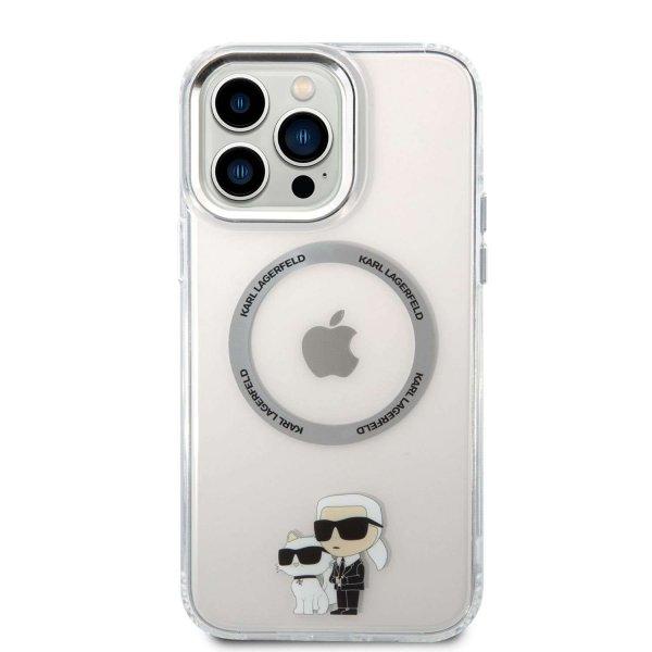 Karl Lagerfeld MagSafe Compatibilní Kryt IML Karl és Choupette NFT pro iPhone
13 Pro Max átlátszó tok