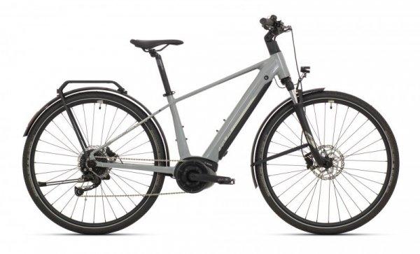 Superior eXR 6050 B Touring elektromos cross kerékpár [21" (XL), fényes
szürke-króm ezüst]