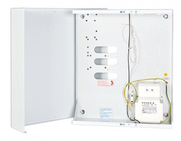 Satel OMI-4 Fém doboz, transzformátorral, INT64, INT128 és INT256 plus
központokhoz, 17 Ah akkumulátorhely