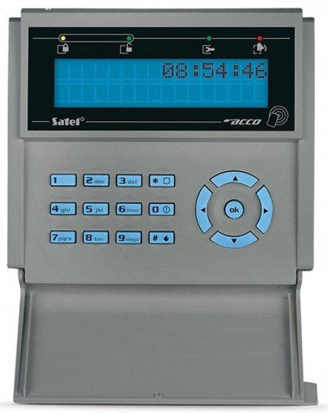 Satel ACCO-KLCDR-BG LCD kezelő, beépített kártyaolvasóval