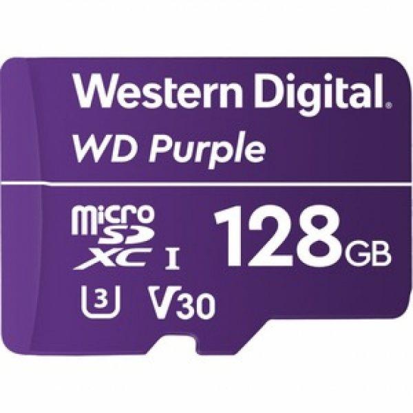 Western Digital WDD128G1P0C WD Purple 128GB micro SD kártya, microSDXC, Class
10 UHS-III, 24/7, 100MB/s-60MB/s