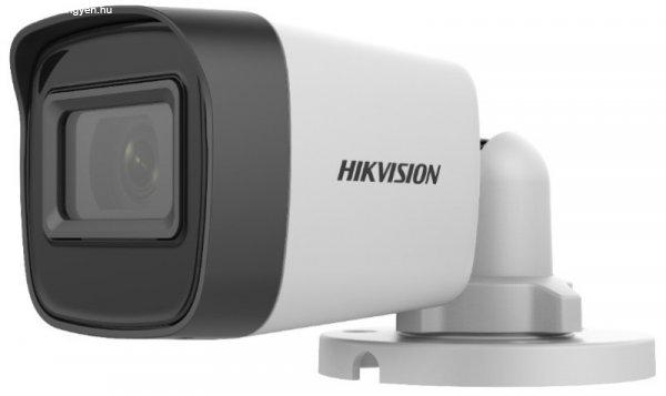 Hikvision DS-2CE16H0T-ITPFS (2.8mm) 5 MP THD fix EXIR csőkamera,
TVI/AHD/CVI/CVBS kimenet, koax audio, mikrofon