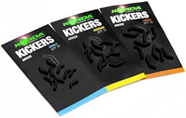 Korda Green Kickers Large - kötésvédő és horogbefordító 10db (KICK03)