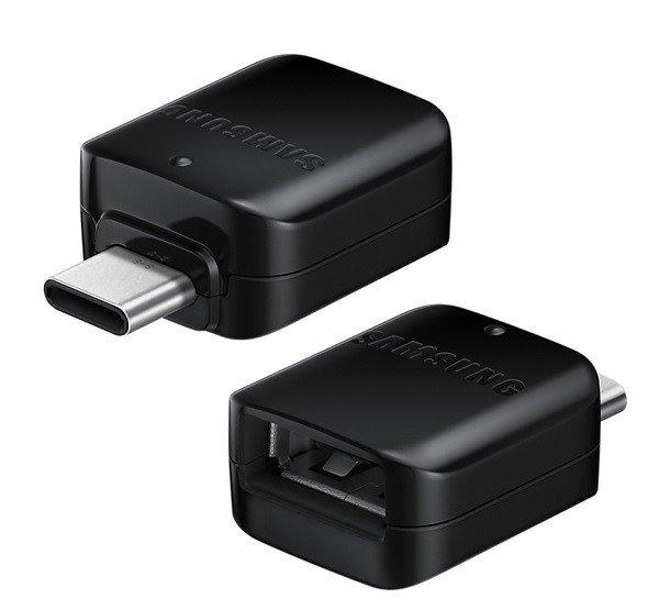 SAMSUNG adapter (USB aljzat - Type-C, OTG, adatátvitel) FEKETE