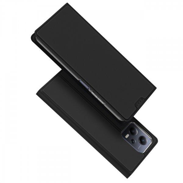 Dux Ducis Skin Pro Case For Xiaomi Redmi Note 12 5G / Poco X5 5G flipes tok
pénztárcával és állvánnyal Black