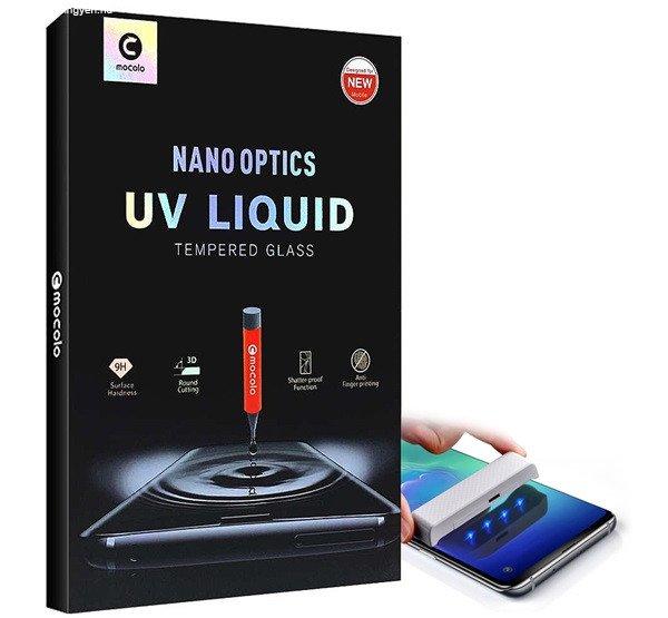 MOCOLO UV LIQUID képernyővédő üveg (3D full cover, íves, karcálló,
0.3mm, 9H + UV lámpa) ÁTLÁTSZÓ Samsung Galaxy S23 Ultra (SM-S918)