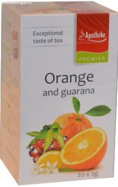 Apotheke - Narancs és Guarana Tea, filteres, Premier Selection